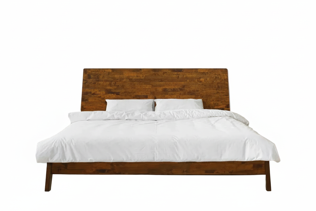 Serenity Deluxe Acacia Wood Platform Bed Frame - Multiple Finishes