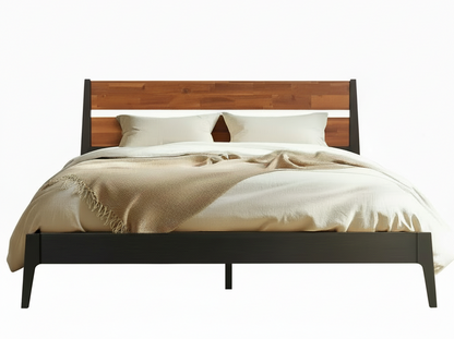 Acacia Callisto Solid Wood Bedframe in Black Ristretto or Walnut Finish