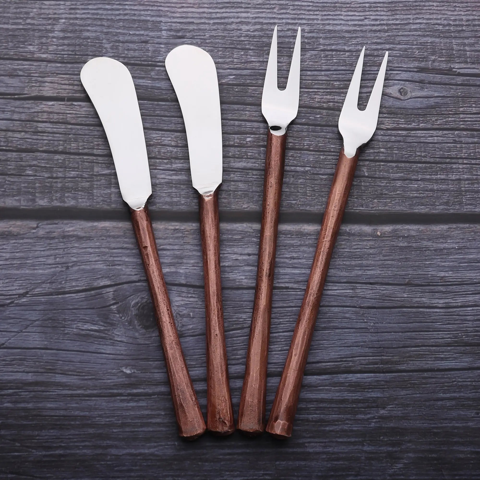 MEDICKI CHEESE FORK &amp; SPREADER 4 PC. SET