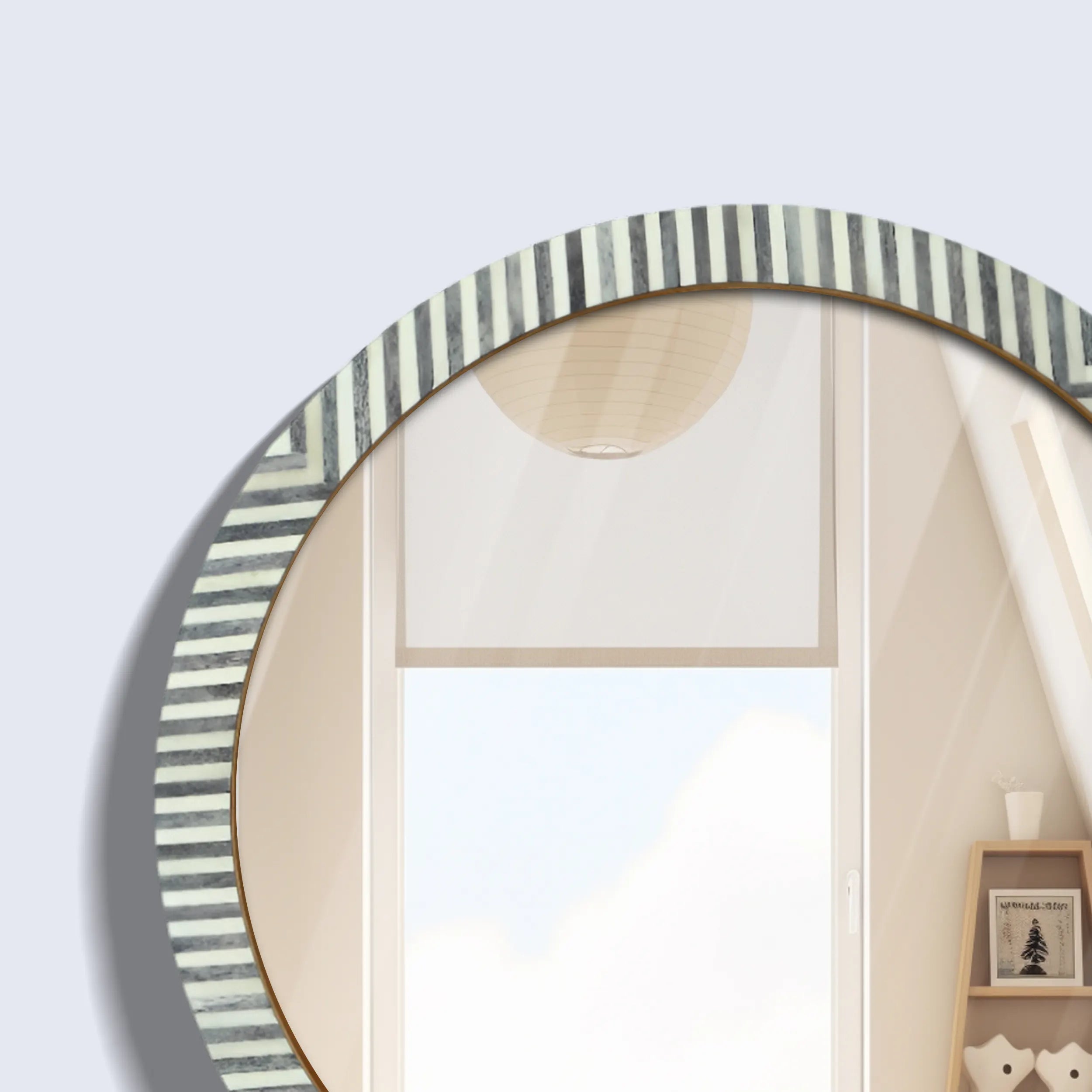 Handmade Bone Inlay Wall Mirror