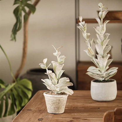 Realistic Faux Succulent Plant in Ceramic Pot
