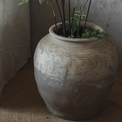 Round Earthenware Pot
