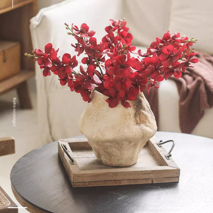 Single Red Orchid Stem - 24"