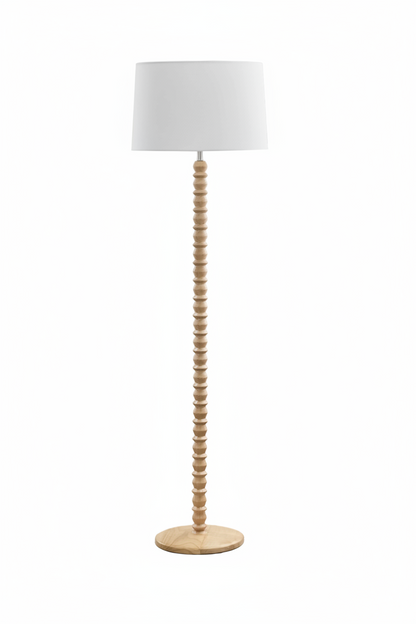 Motozintla Cream Wood Floor Lamp