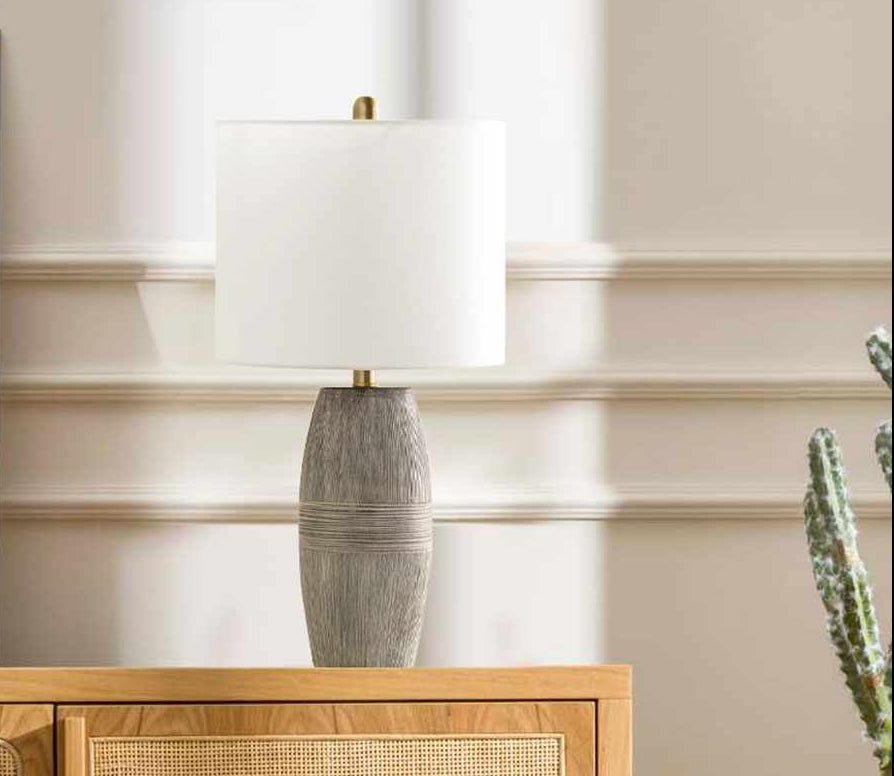 Mabayo Ribbed Ceramic Table Lamp