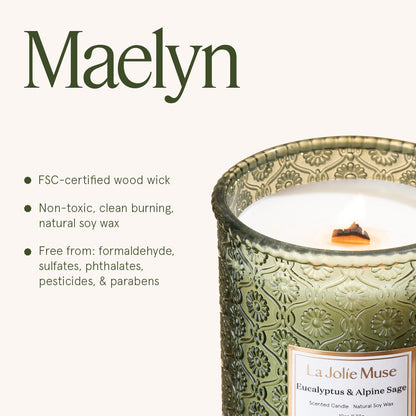 Maelyn - Eucalyptus &amp; Alpine Sage 12oz Candle