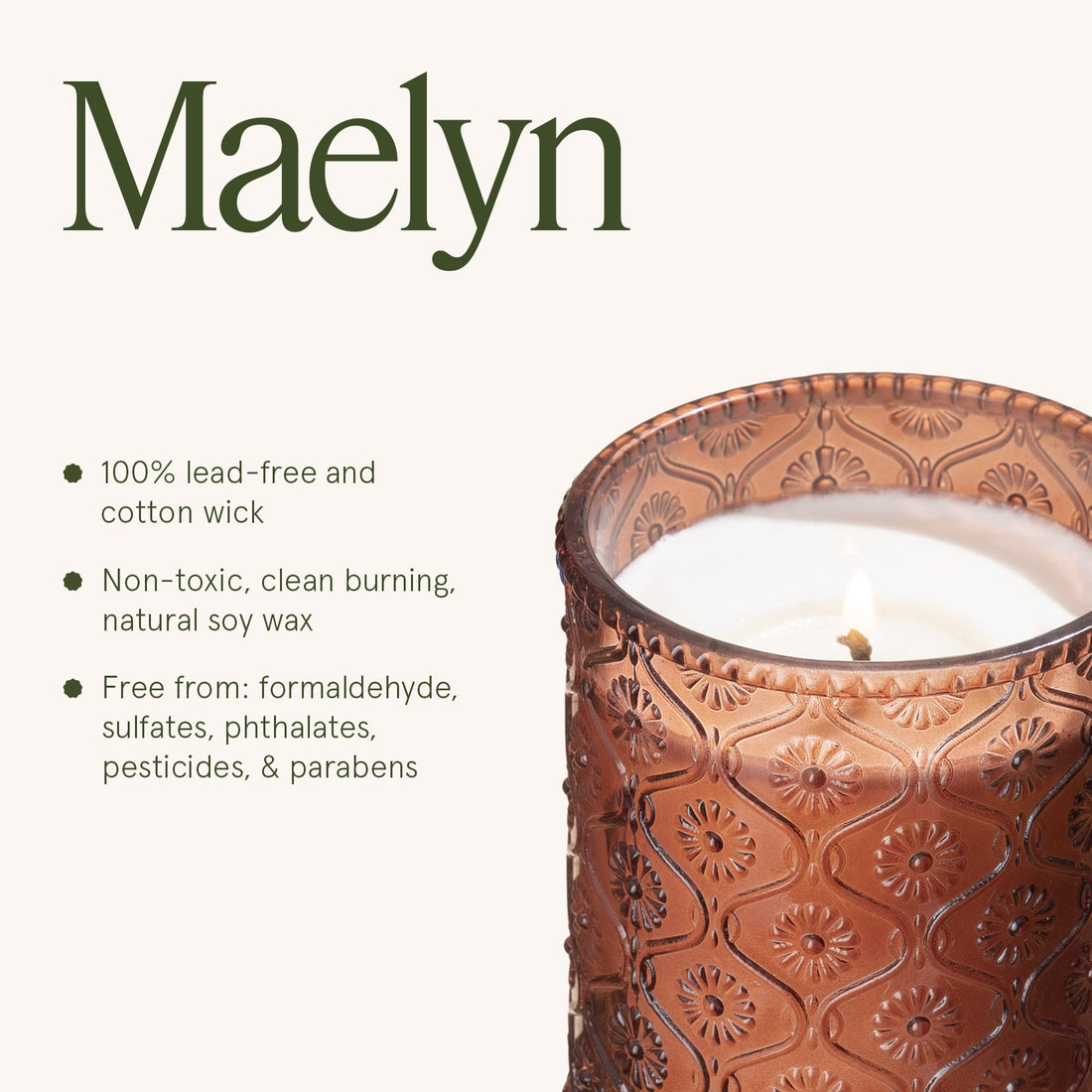 Maelyn - Hearth &amp; Velvet Flames 6oz Candle