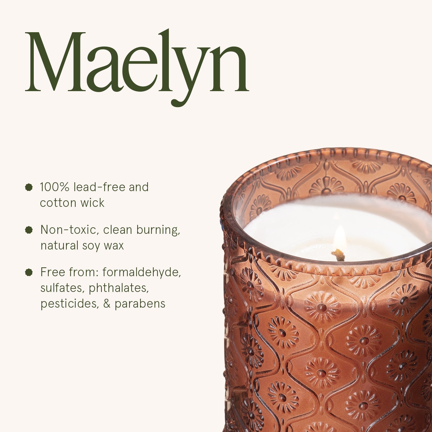 Maelyn - Hearth & Velvet Flames 6oz Candle
