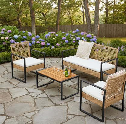 4 Pc Outdoor Patio Furniture Sets