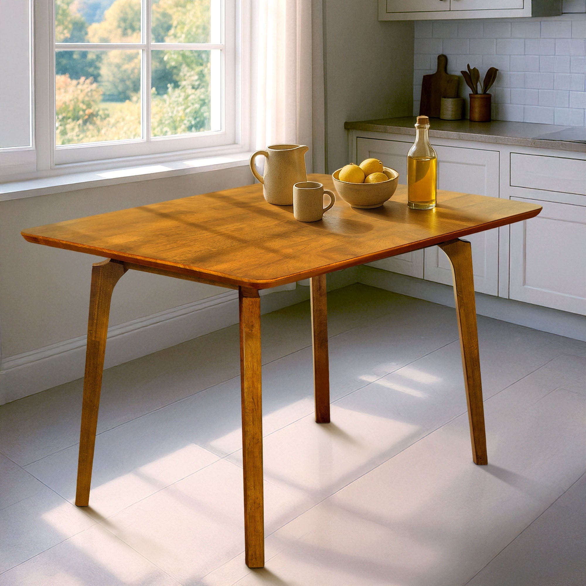 Verve 48" Solid Acacia Wood Dining Table - 2 Colors