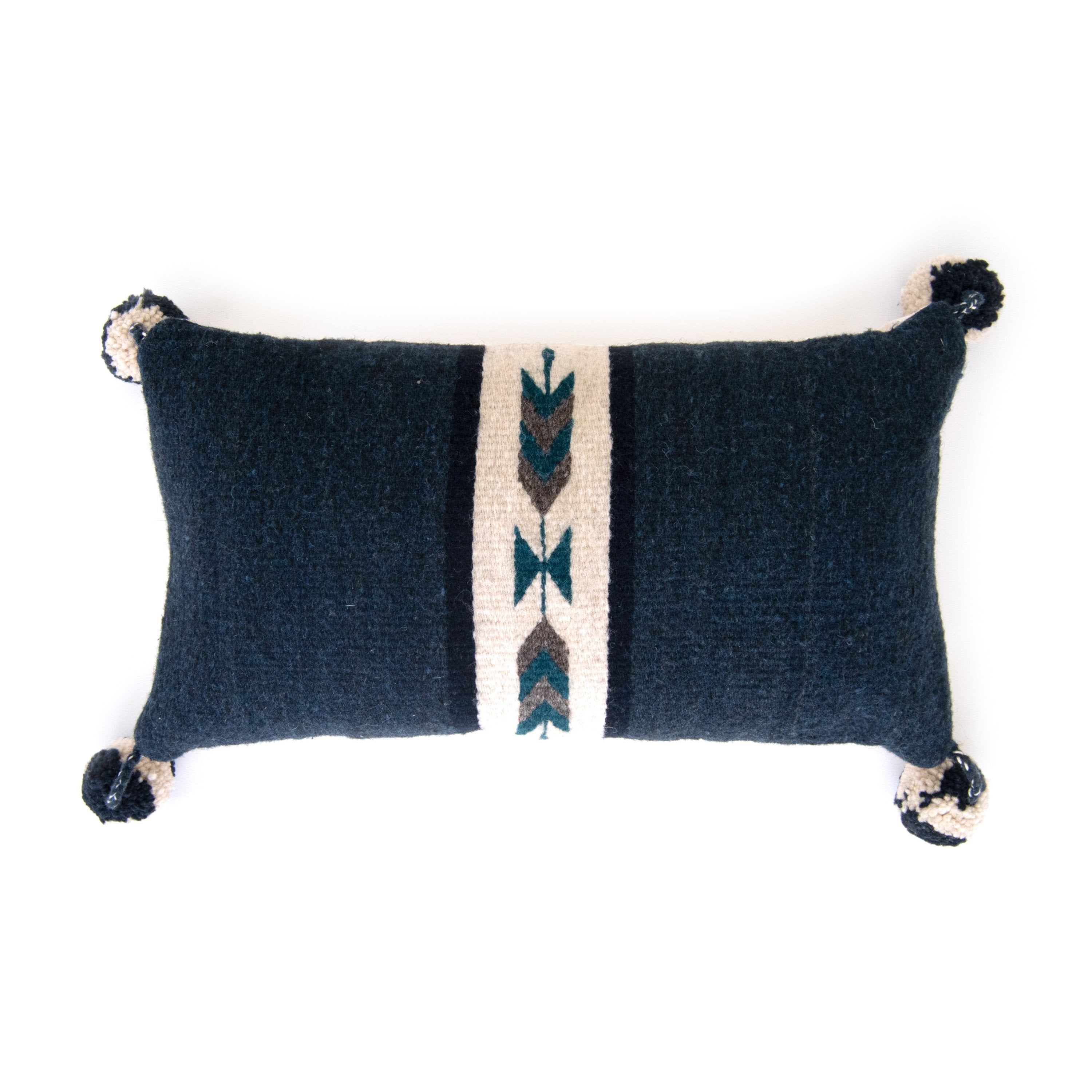 Hand Weaved Wool Pillow Cover - Neza Navajo Arrows