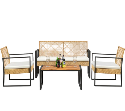 4 Pc Outdoor Patio Furniture Sets