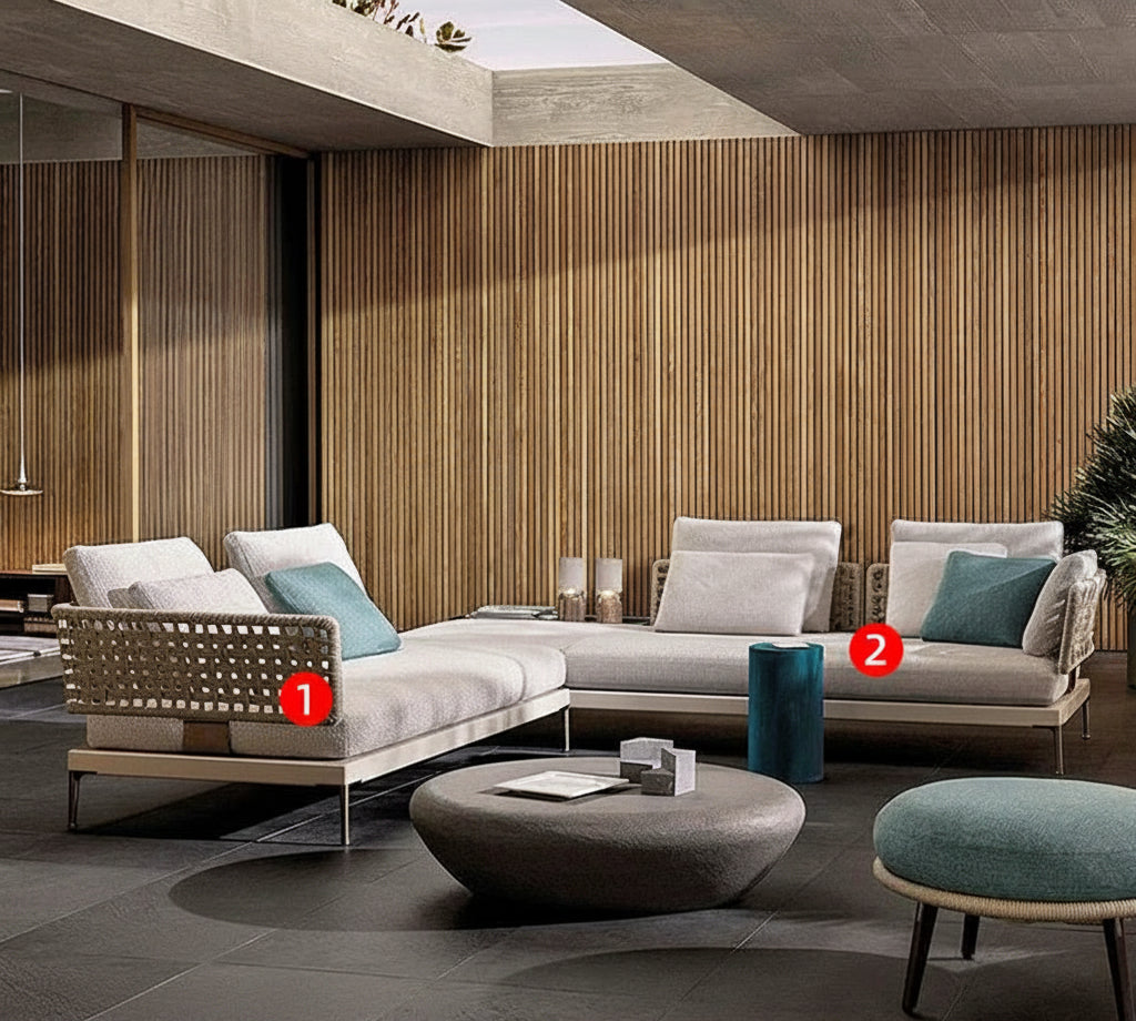 Luxury Teak Outdoor Rattan Furniture