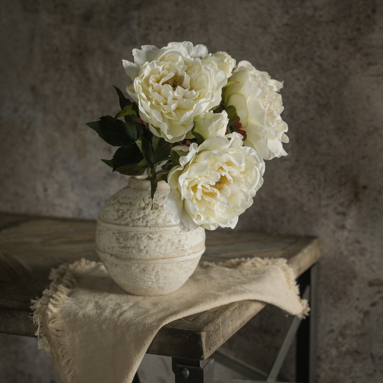 Cream Peony Stem Spray