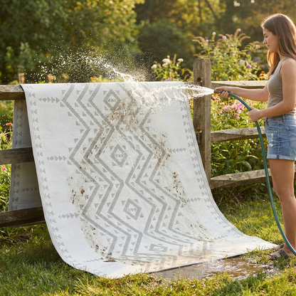 Ojai - Beige Reversible Outdoor Rug for Patio