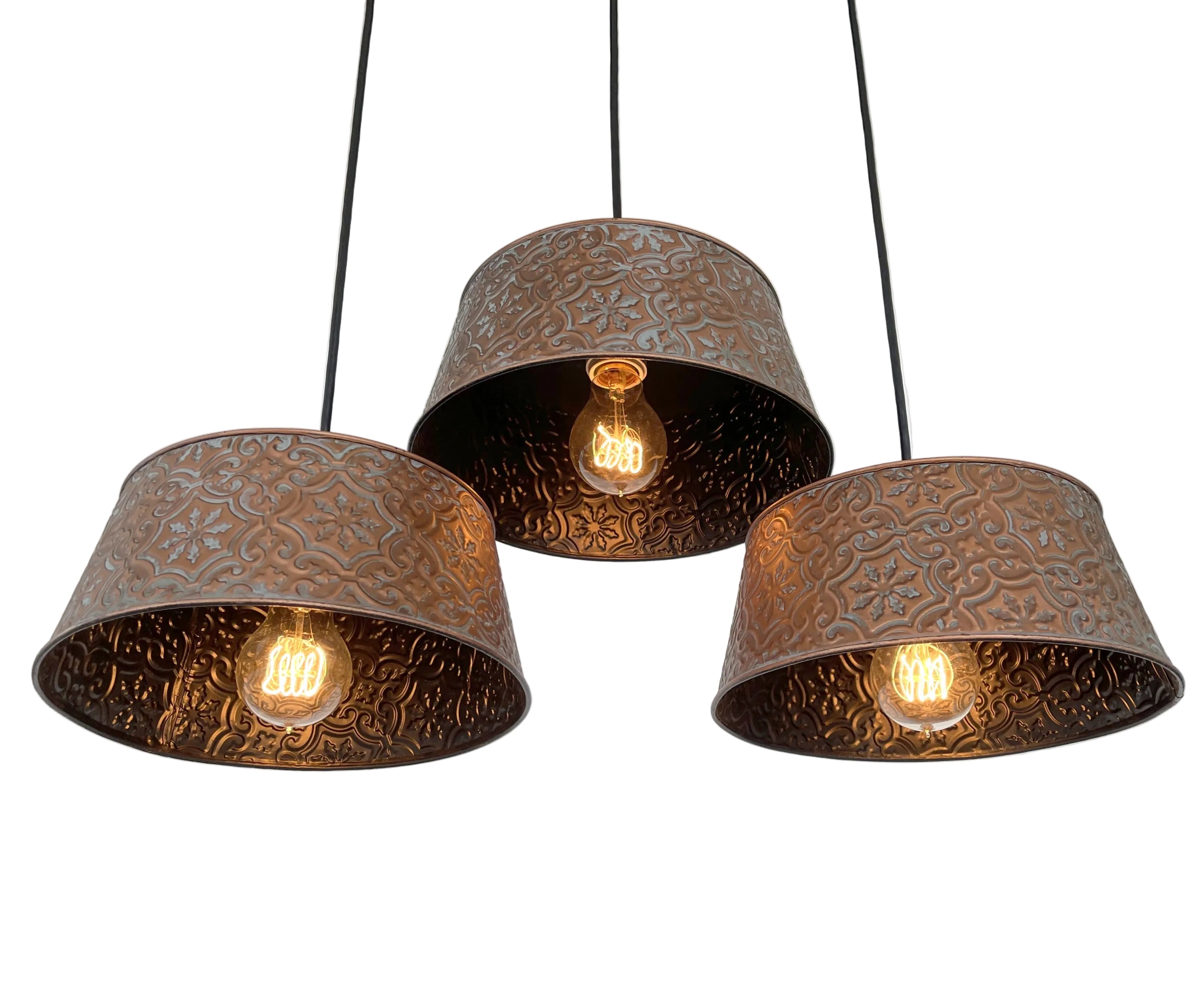 Ornate Copper CHANDELIER - 3 Sizes