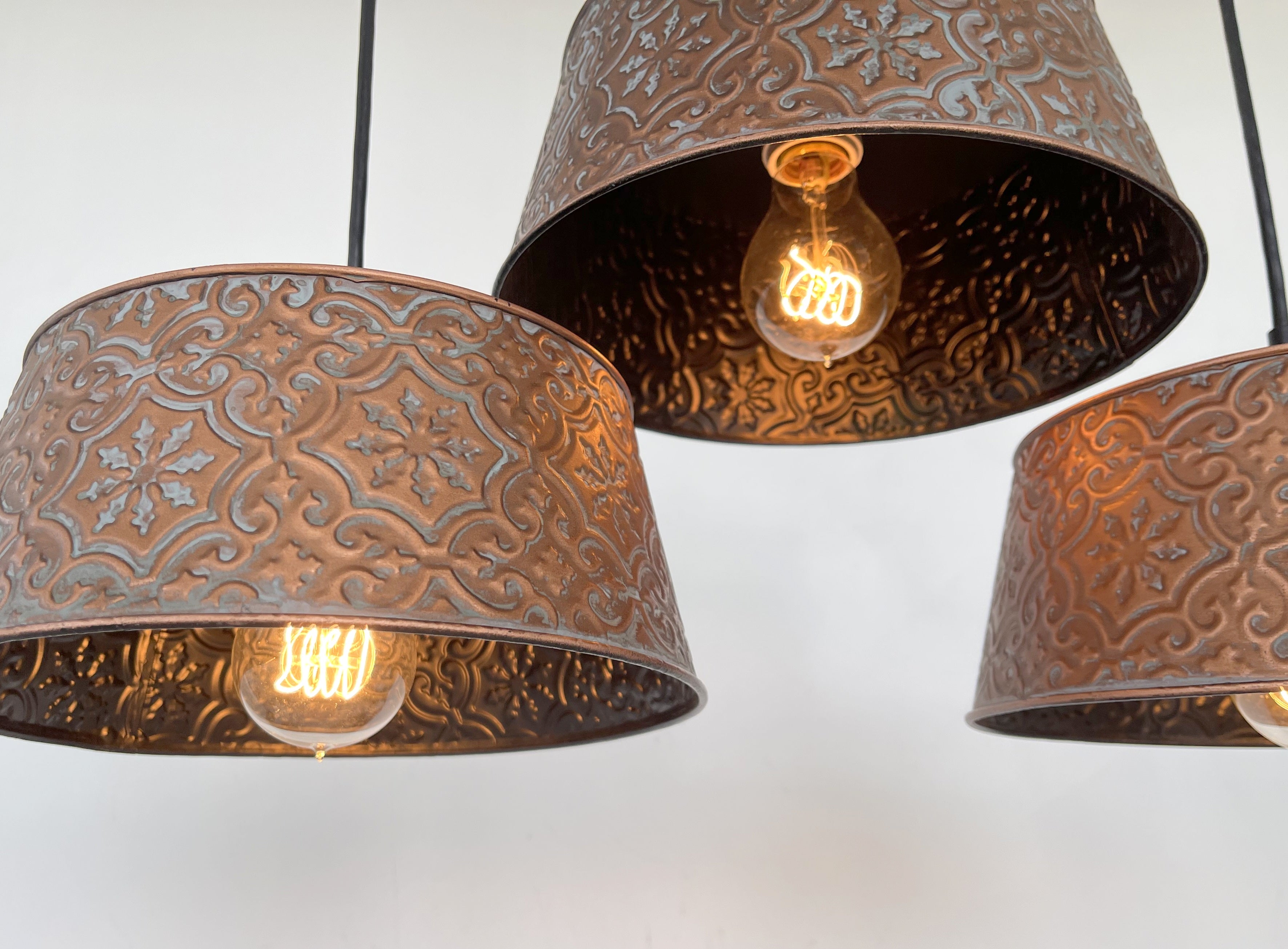 Ornate Copper CHANDELIER - 3 Sizes