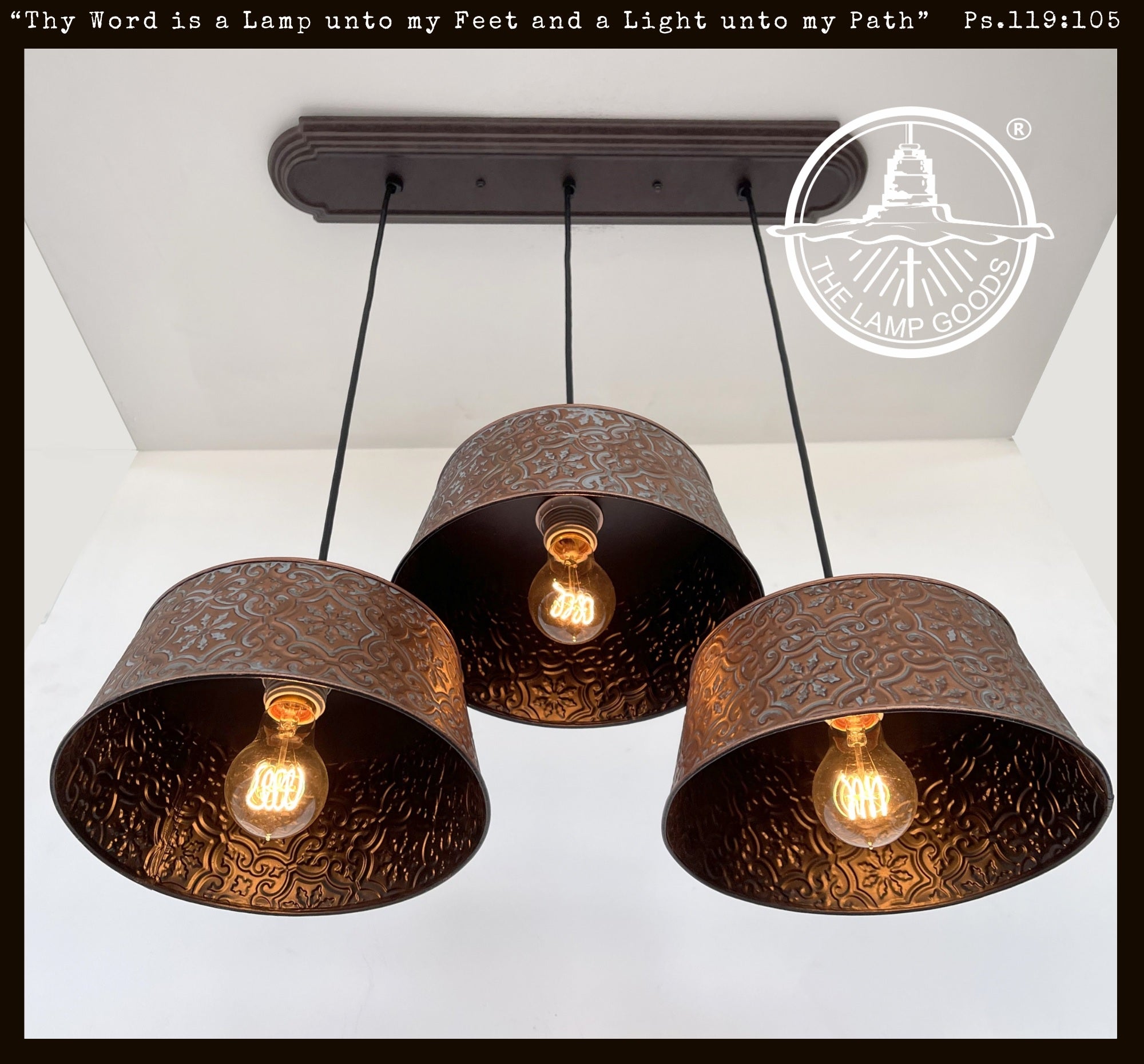 Ornate Copper CHANDELIER - 3 Sizes