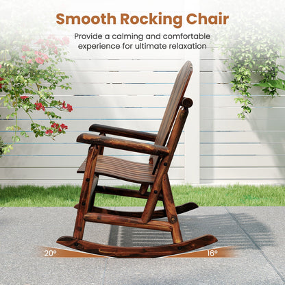 Outdoor Adirondack Double Rocking Chair