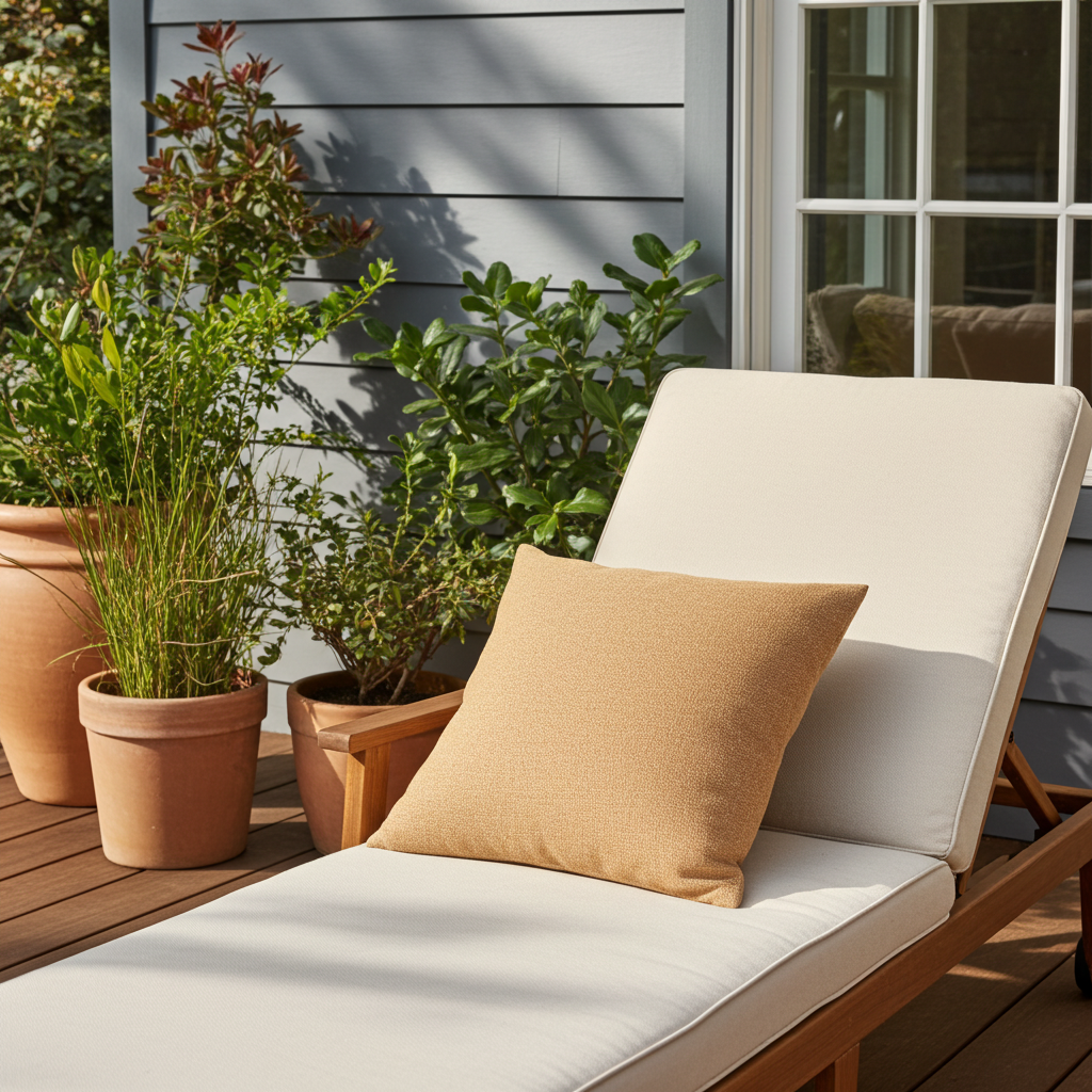 Burnt Sienna Solid Luxury Outdoor/Indoor Throw Pillow