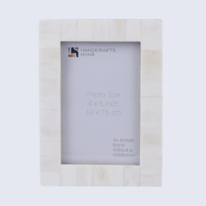 Picture Frame Classic Pattern Collection Bone Inlay 4 Colors – 4x6, 1" Border