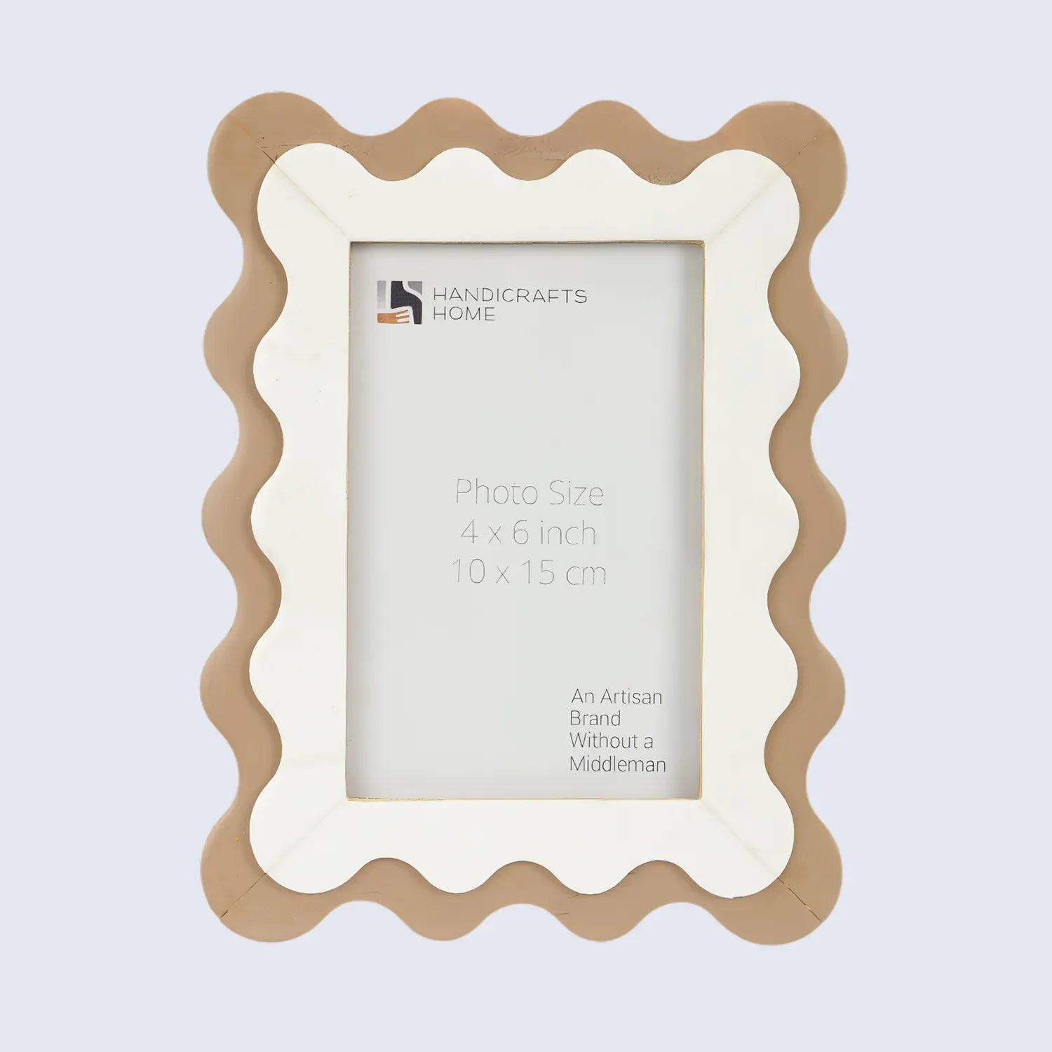 Handcrafted Scalloped Picture Frame