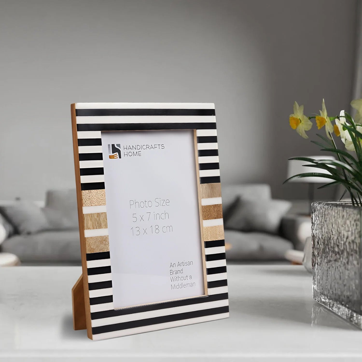 Handmade Stripe Picture Frame