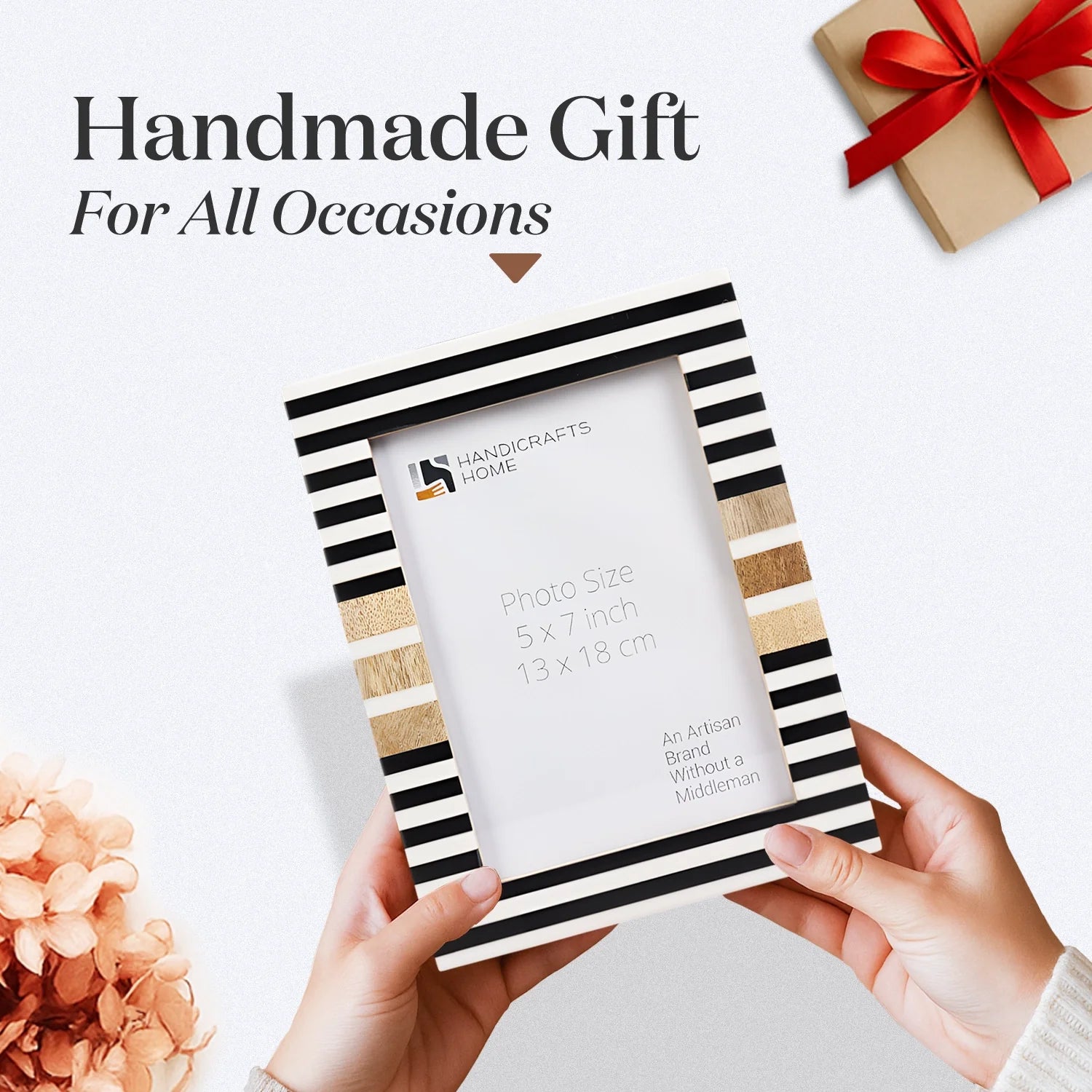 Handmade Stripe Picture Frame
