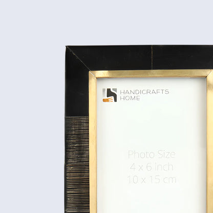 Shagrin Collection Brass &amp; Horn Inlay Picture Frame – 2 Sizes