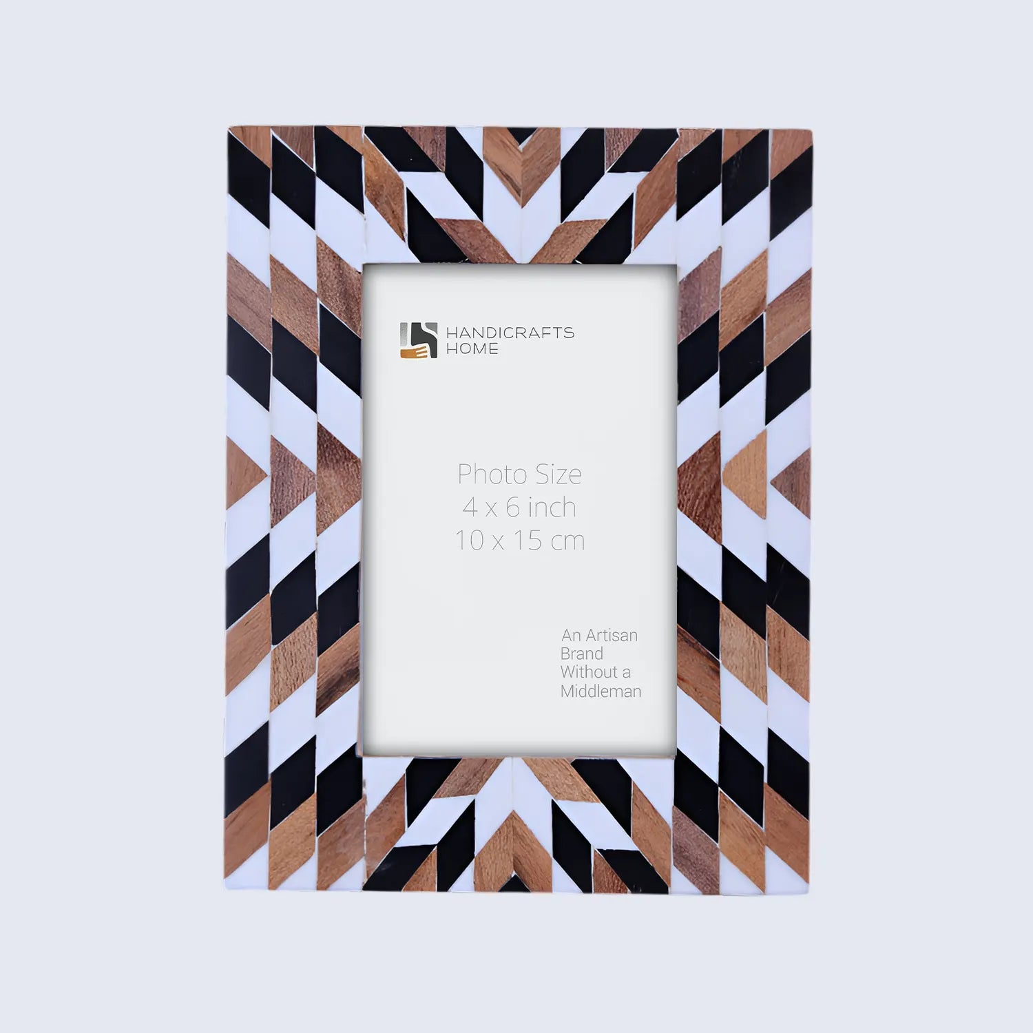 Handmade Herringbone Picture Frame