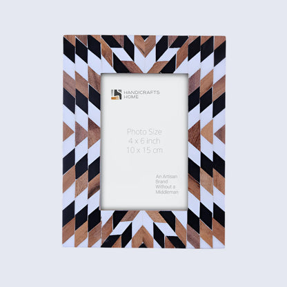 Handmade Herringbone Picture Frame