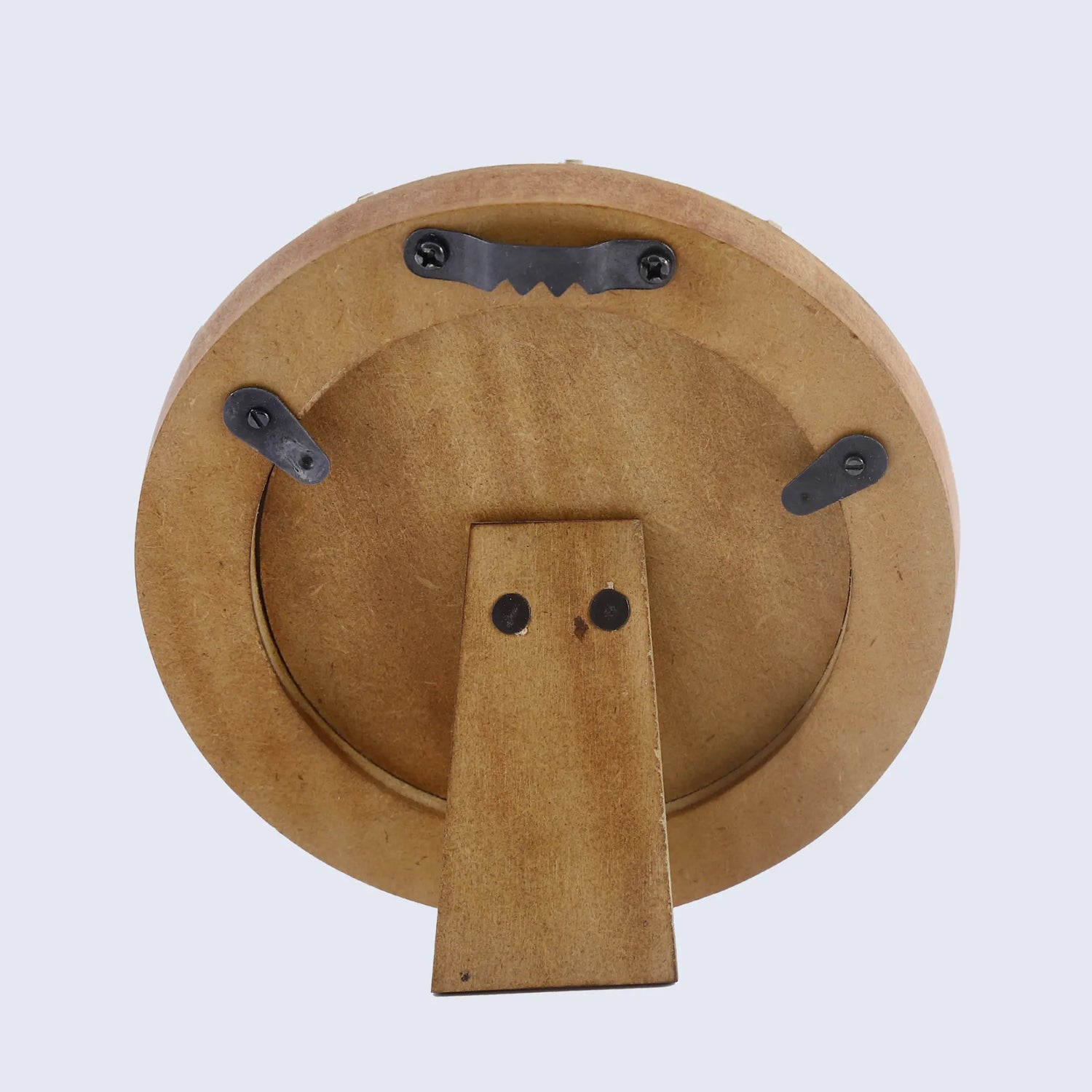 Handmade Bone and Brass Inlay Round Picture Frame