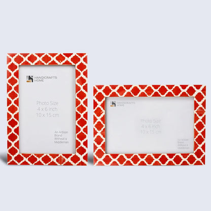 Casablanca Pimienta Resin Inlay Picture Frame Set 2