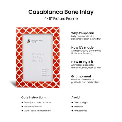 Casablanca Pimienta Resin Inlay Picture Frame Set 2