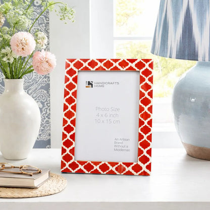 Casablanca Pimienta Resin Inlay Picture Frame Set 2