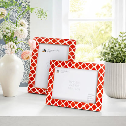 Casablanca Pimienta Resin Inlay Picture Frame Set 2