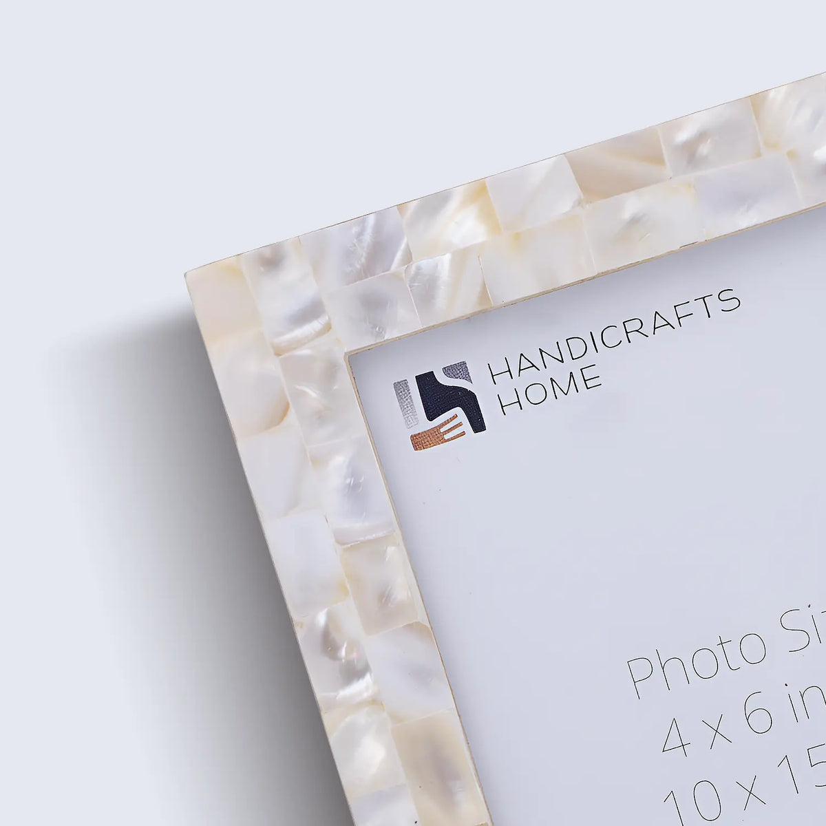 Mother of Pearl Inlay Picture Frame - White