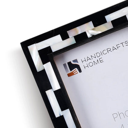 Pearlescent Tiptoe Mother of Pearl &amp; Resin Inlay Picture Frame