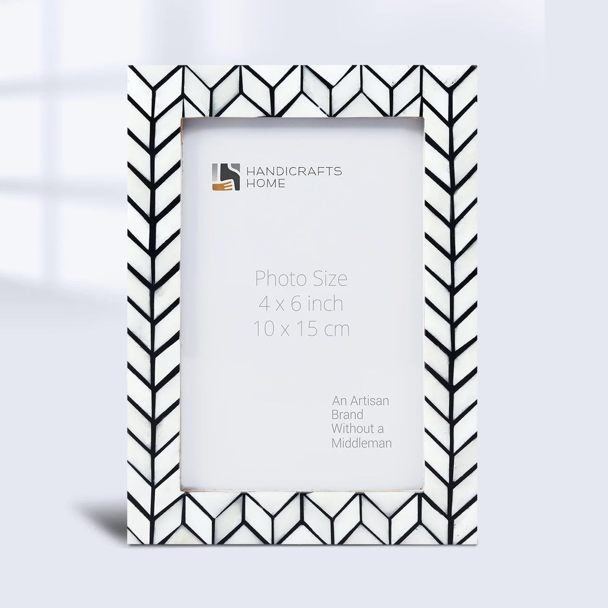 Arctic Horizon Bone Inlay &amp; Resin Frame - Black &amp; White