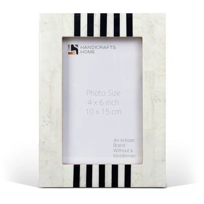 Contour Alto Pattern Resin Inlay - White &amp; Black