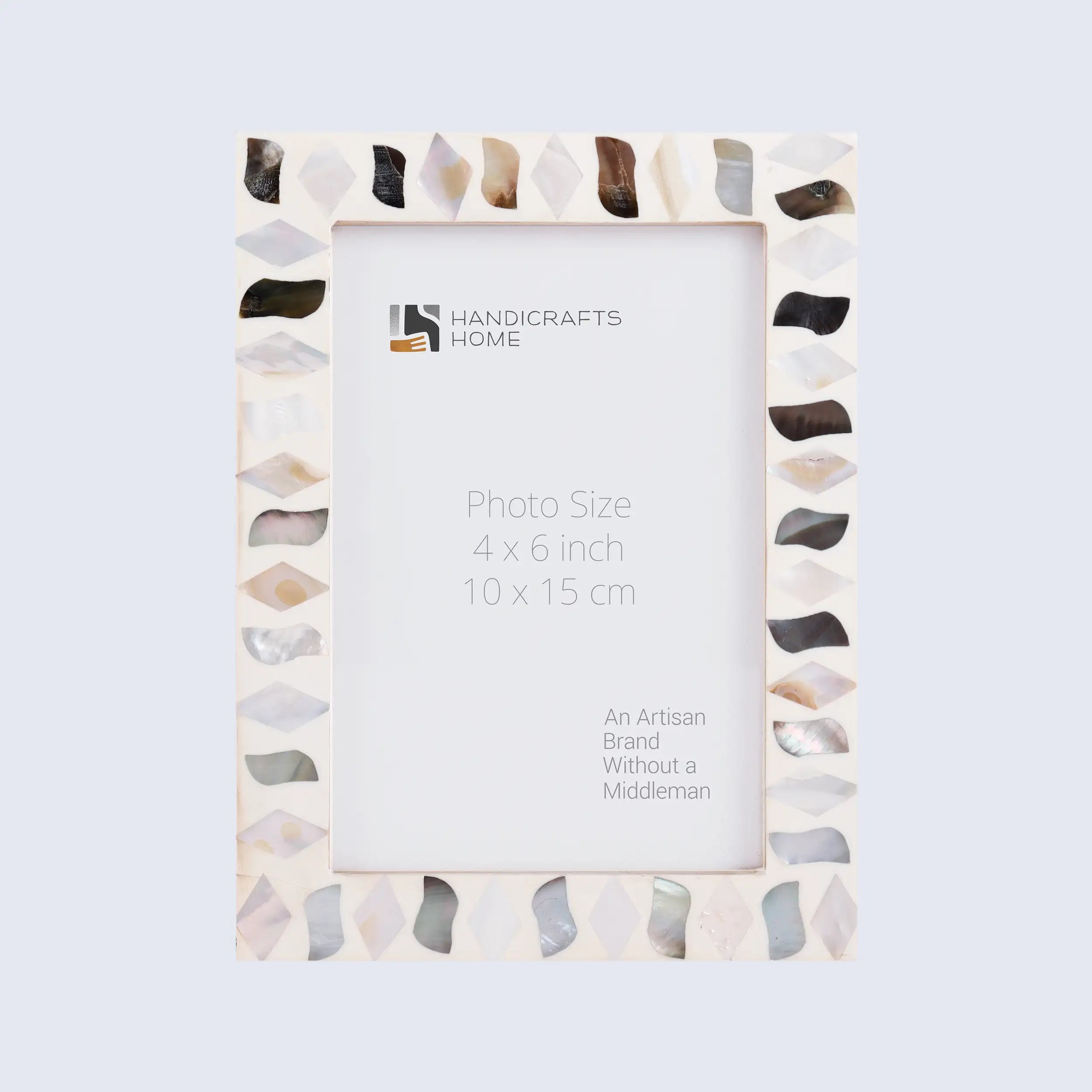 Fossil Pattern Mother of Pearl Handcrafted Resin Inlay Picture Frames