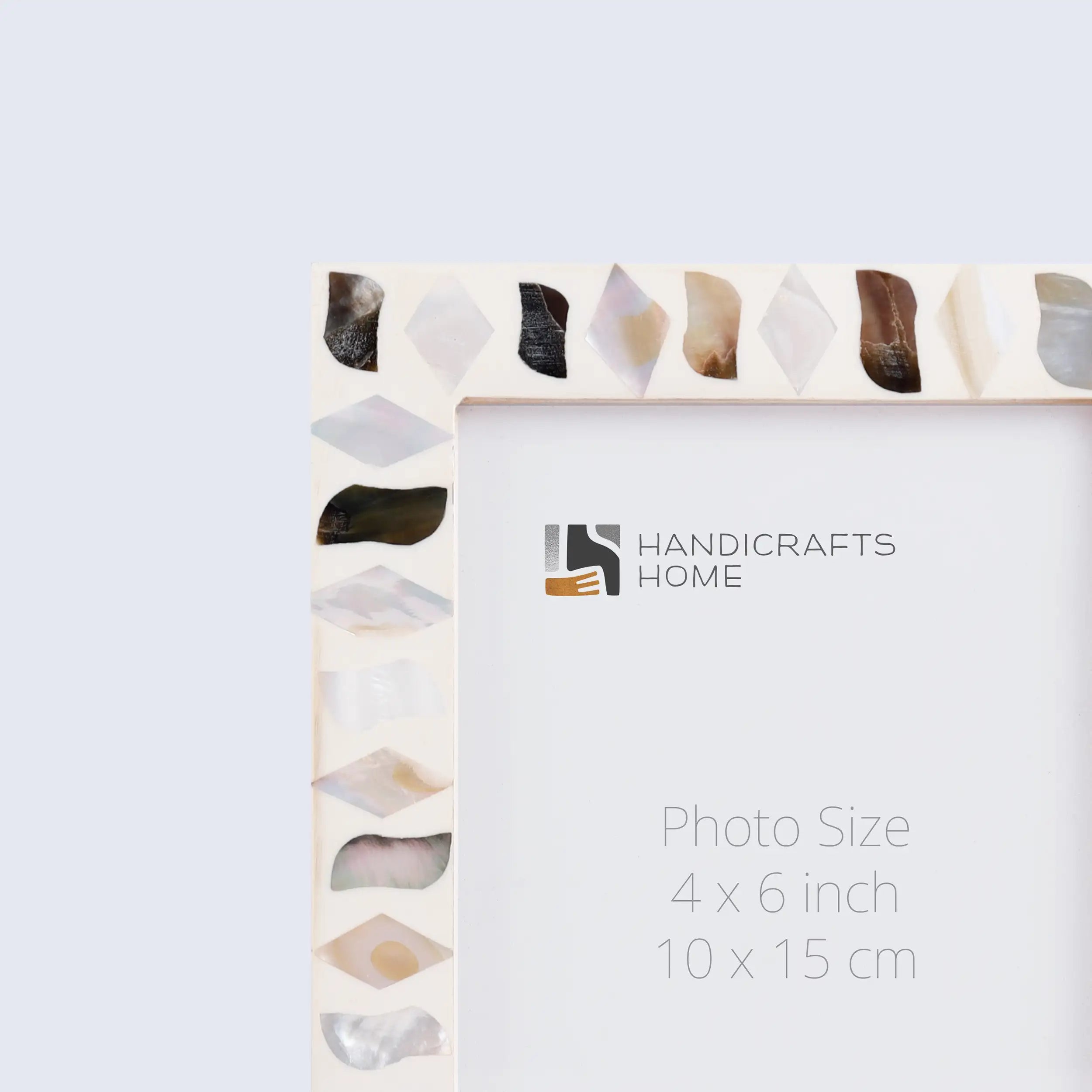 Fossil Pattern Mother of Pearl Handcrafted Resin Inlay Picture Frames