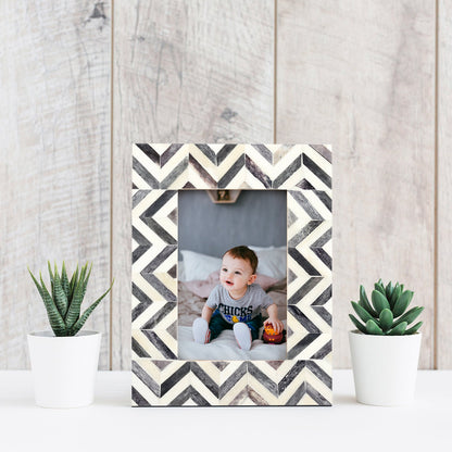 Handmade Herringbone Picture Frame