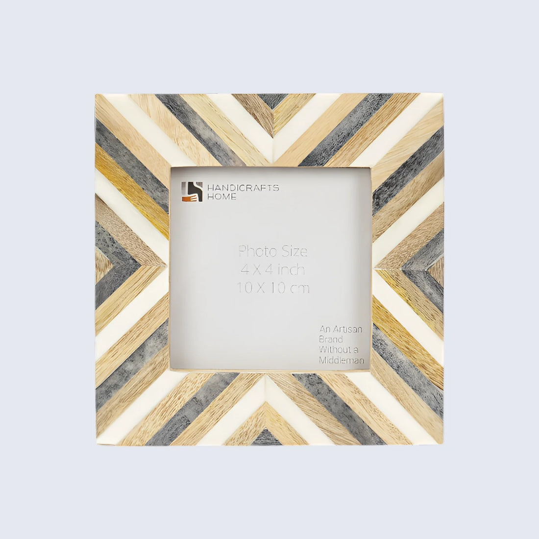 Hypno Daze Pattern Wood &amp; Resin Inlay Handcrafted Picture Frames