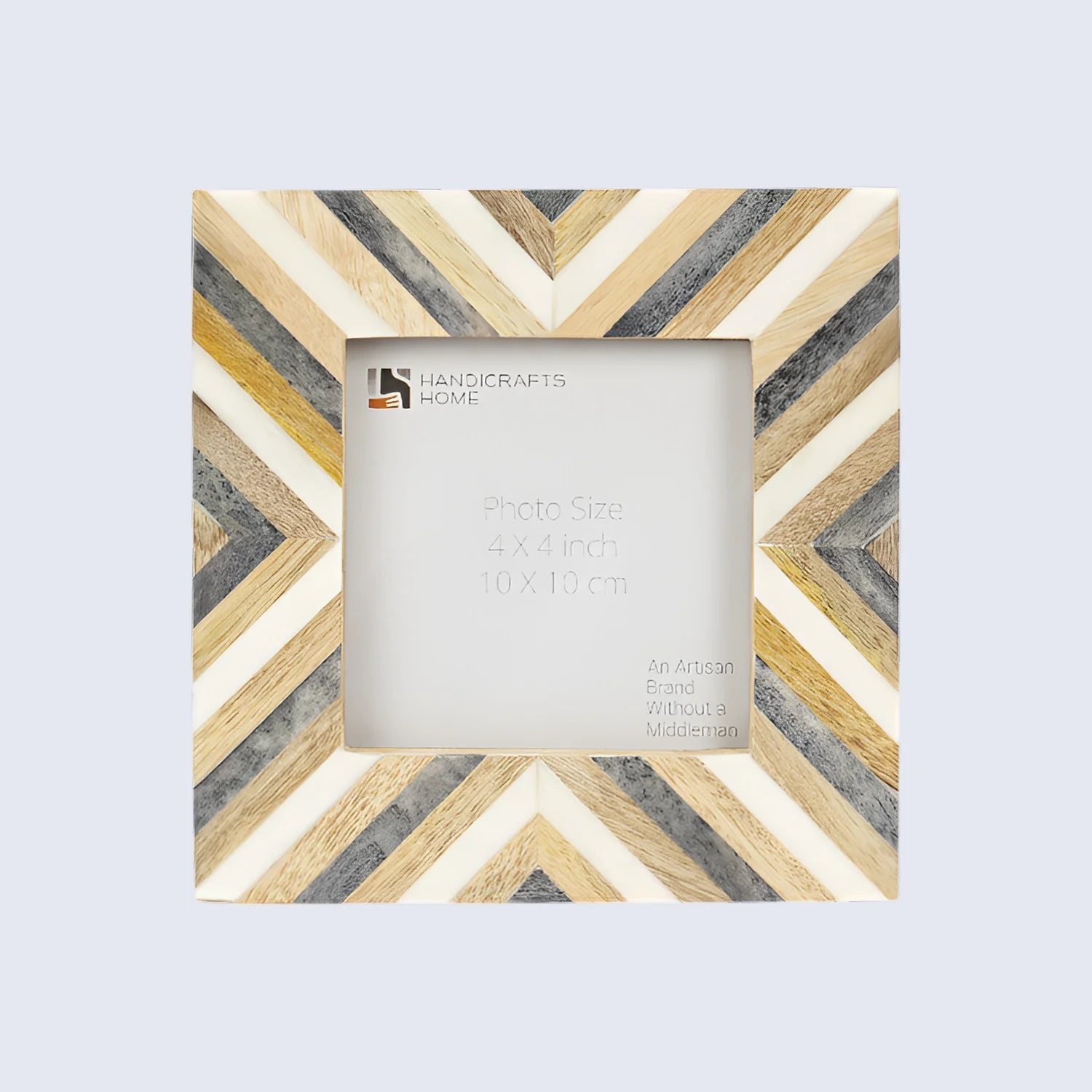 Hypno Daze Pattern Wood &amp; Resin Inlay Handcrafted Picture Frames