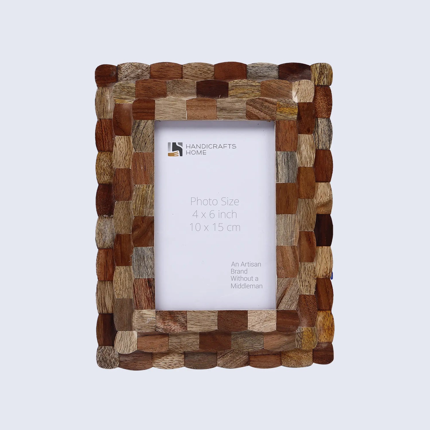 Handcrafted Scalloped Picture Frame