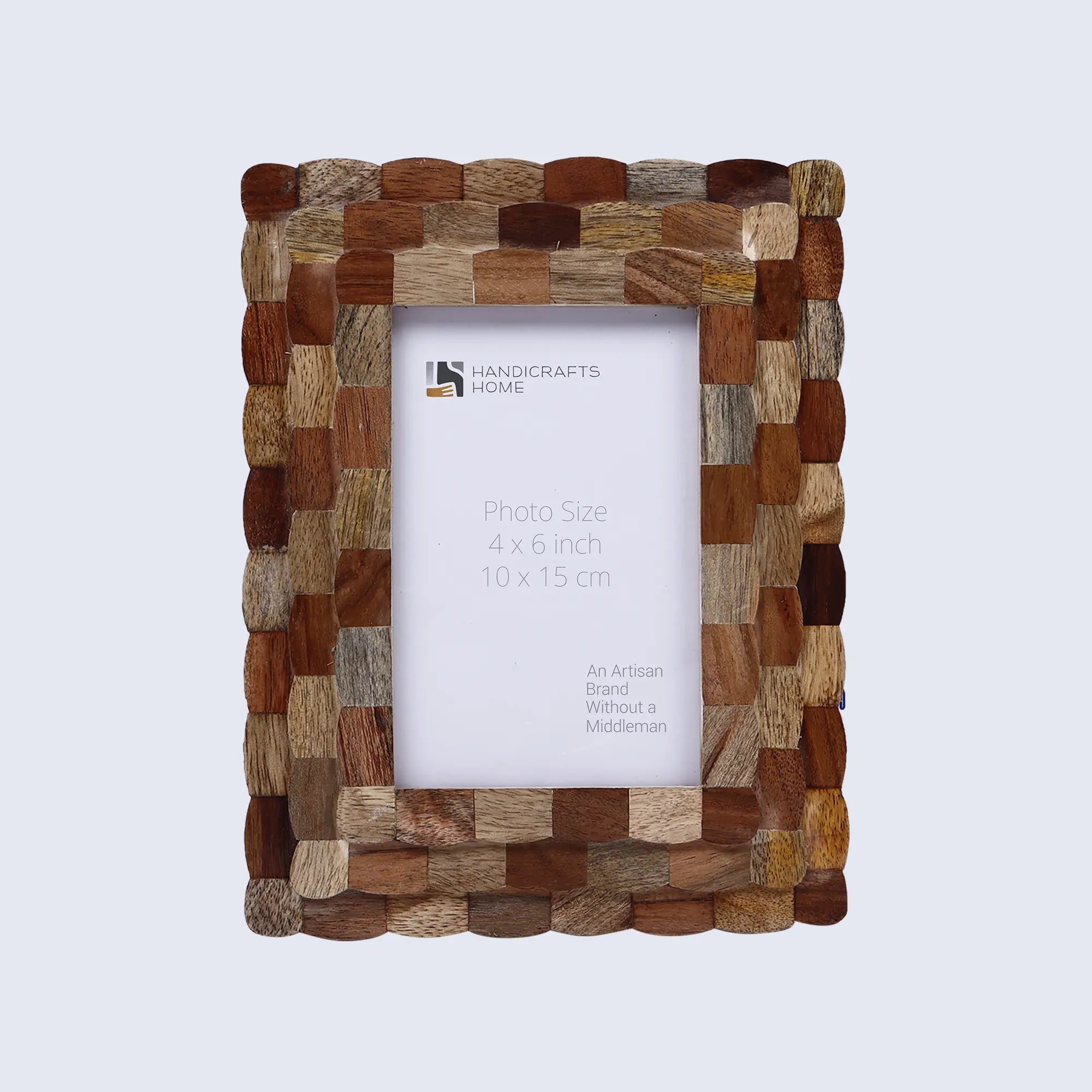 Handcrafted Scalloped Picture Frame