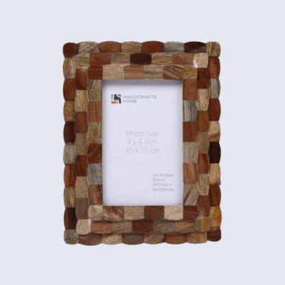 Handcrafted Scalloped Picture Frame