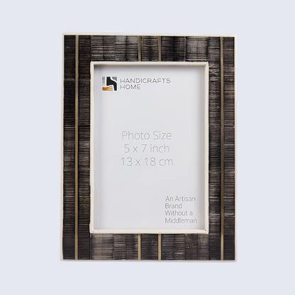 Shagrin Collection Brass, Horn &amp; Resin Inlay Frame