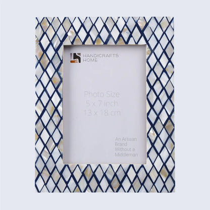 Handmade Mother of Pearl Picture Frames- Diamond